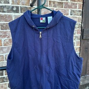 Energy Zone Dark Blue Navy Hoodie Vest
